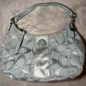 Coach Signature Outline C hobo shoulder bag